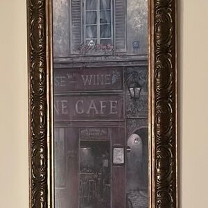 Paint photo with frame with signed name